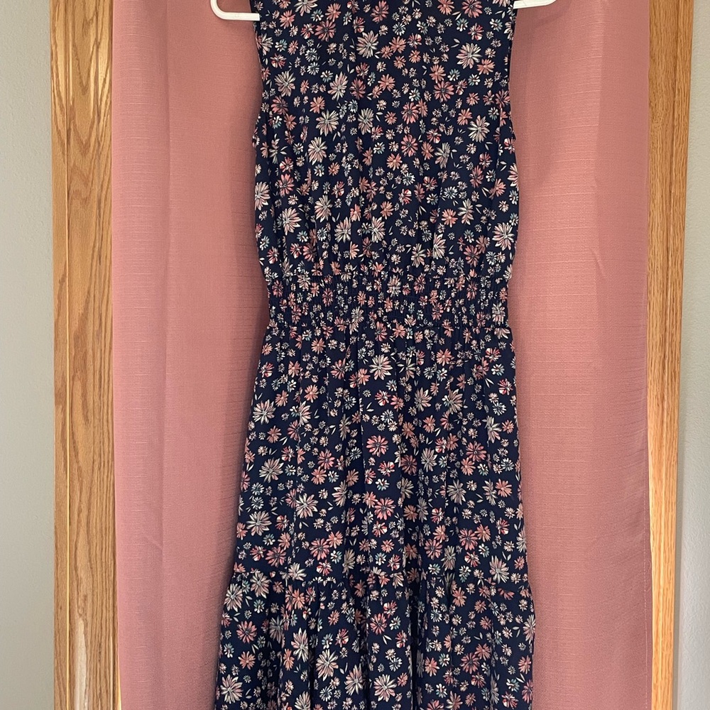 Size 8 Nanette Lepore Sleeveless Mock Neck Floral Dress